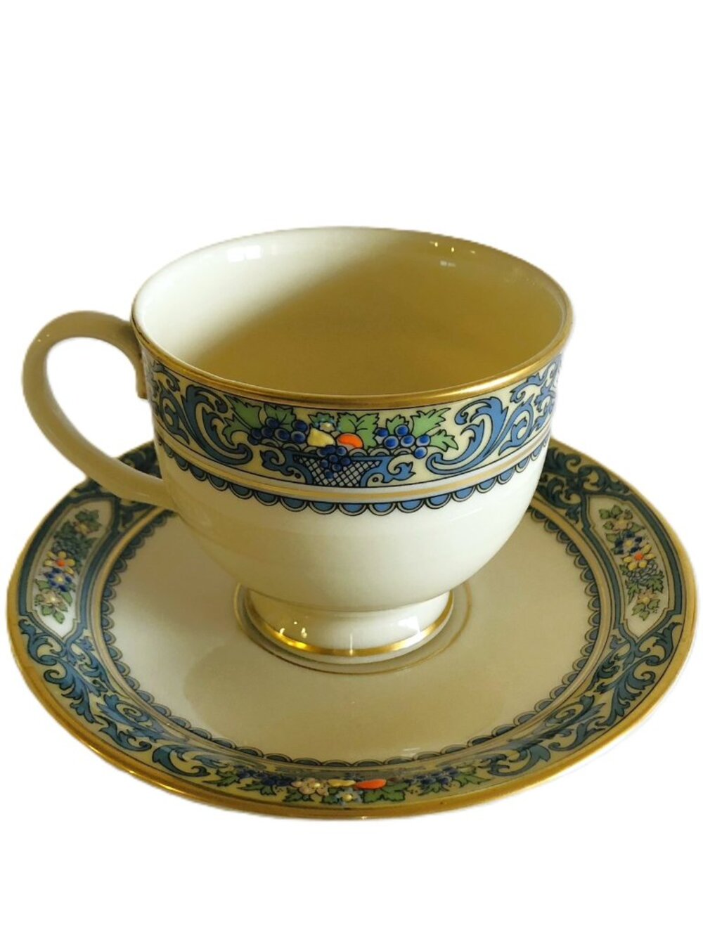 Lenox Autumn Presidential Collection Cup and Saucer Bone China Made in USA